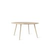 Mater Dining Tables | Accent Dining Table | O 140 - White Matte Lacquer Oak Wood