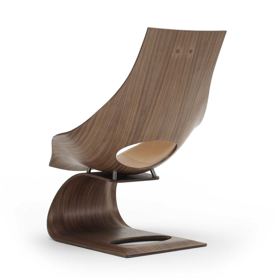 Carl Hansen & Søn Single Armchairs | Ta001P Dream Chair | Walnut - Cognac Leather