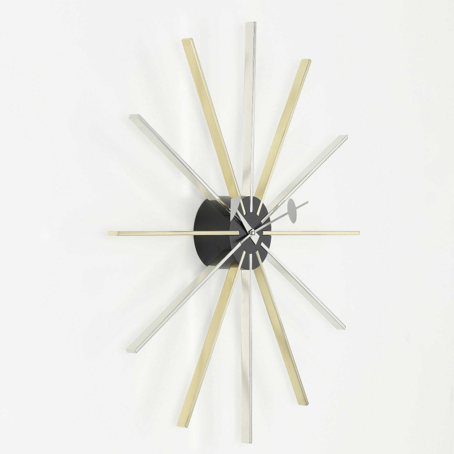 Vitra Clocks | Star Clock | Chrome/Brass