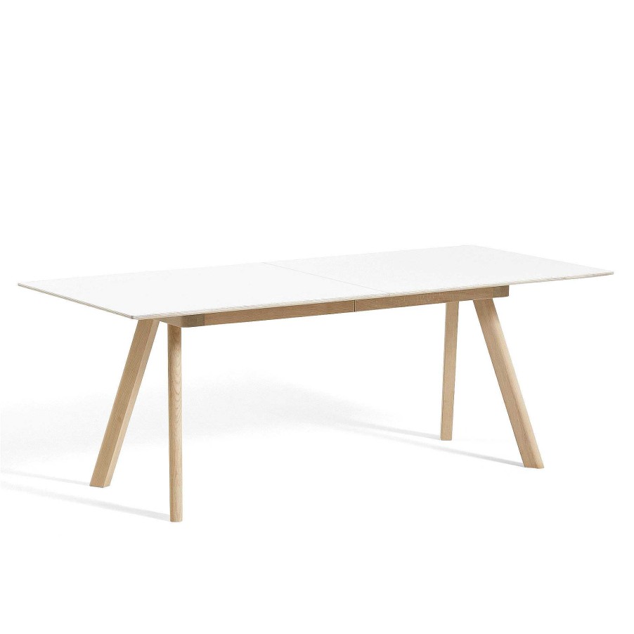 HAY Extending Tables | Cph 30 Table Extendable | Solid Oak/White | L 200/400