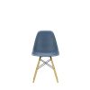 Vitra Chairs | Eames Plastic Chairs Dsw | Golden Maple Base - Dark Blue