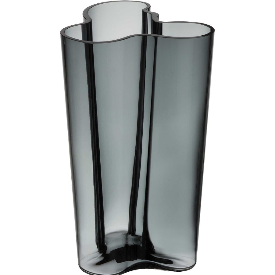 Iittala Vases | Aalto Vase | Dark Grey - 251Mm