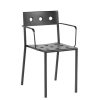 HAY Outdoor Chairs | Balcony Armchair | Outdoor Chair | Anthracite