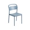 Muuto Outdoor Chairs | Linear Steel Sidechair | Outdoor Chair | Pale Blue