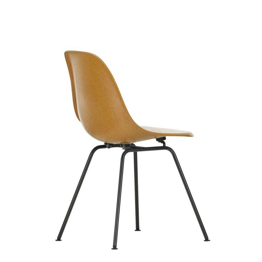 Vitra Chairs | Eames Fiberglass Side Chair Dsx | Chair | Dark Ochre