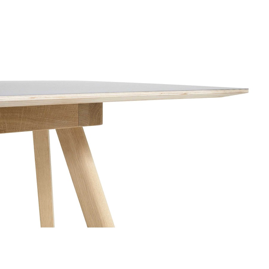 HAY Extending Tables | Cph 30 Table Extendable | Solid Oak /Grey Linoleum | L 200/400