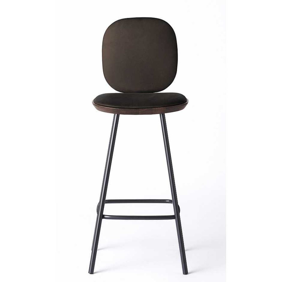 Brdr. Krüger Stools | Pauline Comfort Bar Stool H75 | Fumed Oiled Oak-Brown Leather