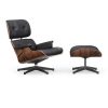 Vitra Single Armchairs | Lounge Chair And Ottoman | Santos Palisander | Black Leather