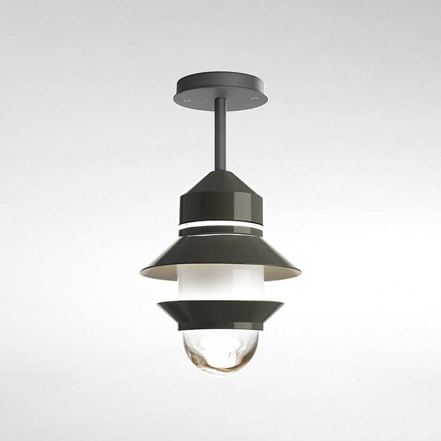 Marset Outdoor Ceiling Lights | Santorini C | Outdoor Ceiling Lamp | Grey