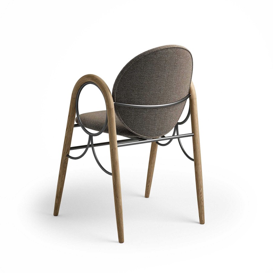 Brdr. Krüger Chairs | Arkade Chair | Oiled Oak/Brown Fabric