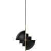 GUBI Pendant Lights | Multi-Lite Pendant | Soft Black - Brass/ Large