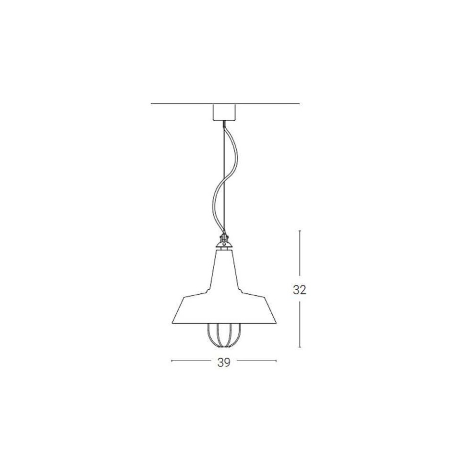 Zava Pendant Lights | Naga | Suspension Lamp - Ral 7006