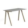 HAY Desks And Office Tables | Cph 90 Desk - Soaped Solid Oak - Grey Linoleum Tabletop