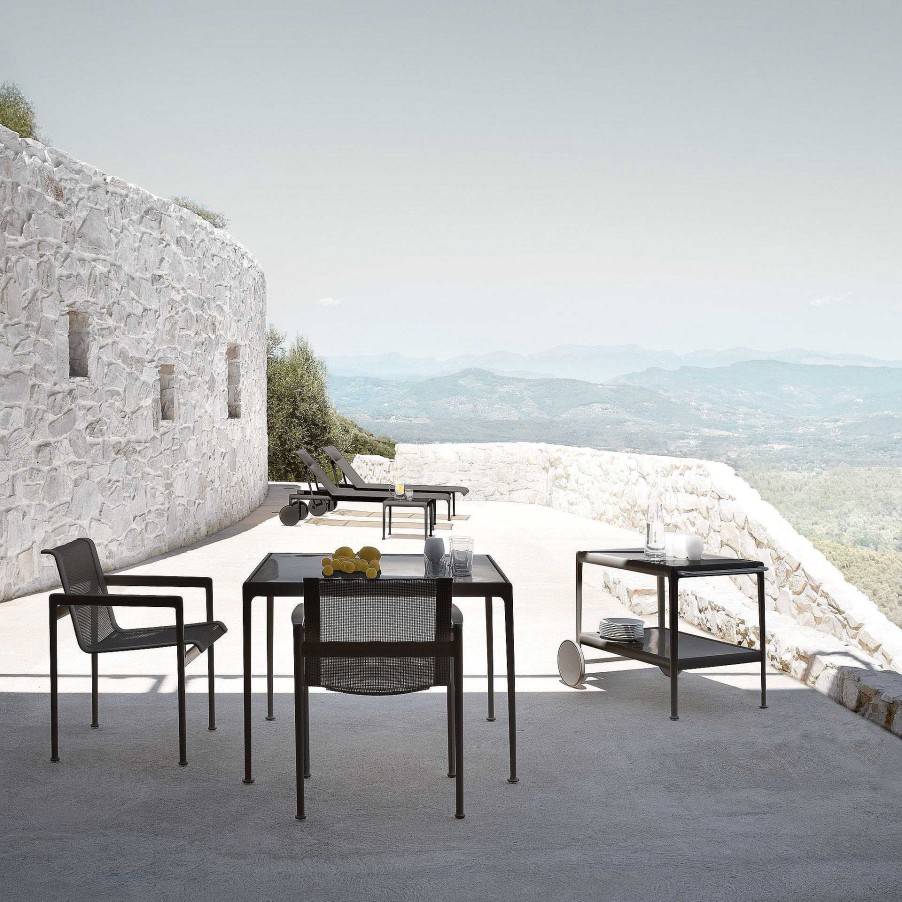 Knoll Outdoor Tables | 1966 Dining Table | Outdoor Table | Black