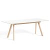 HAY Extending Tables | Cph 30 Table Extendable | Solid Oak/White Laminate | L 160/310