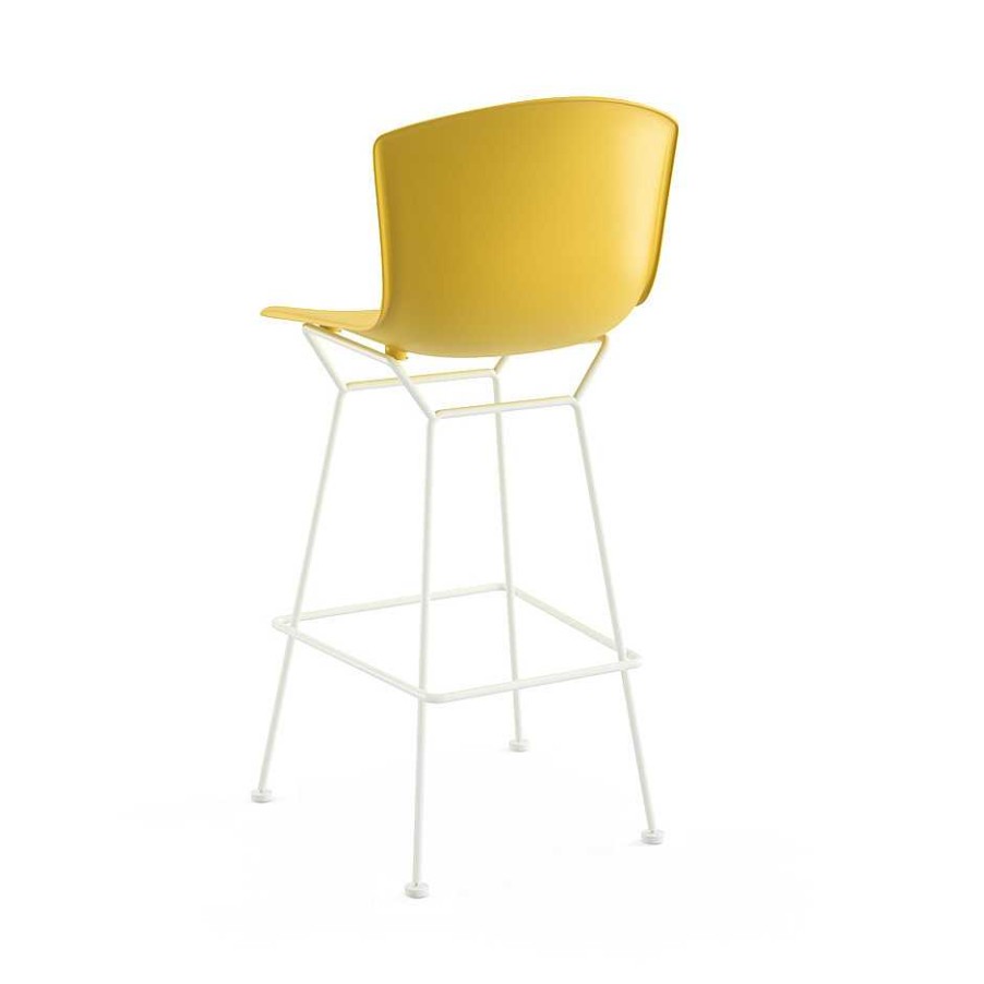 Knoll Stools | Bertoia Bar Stool | White/Yellow