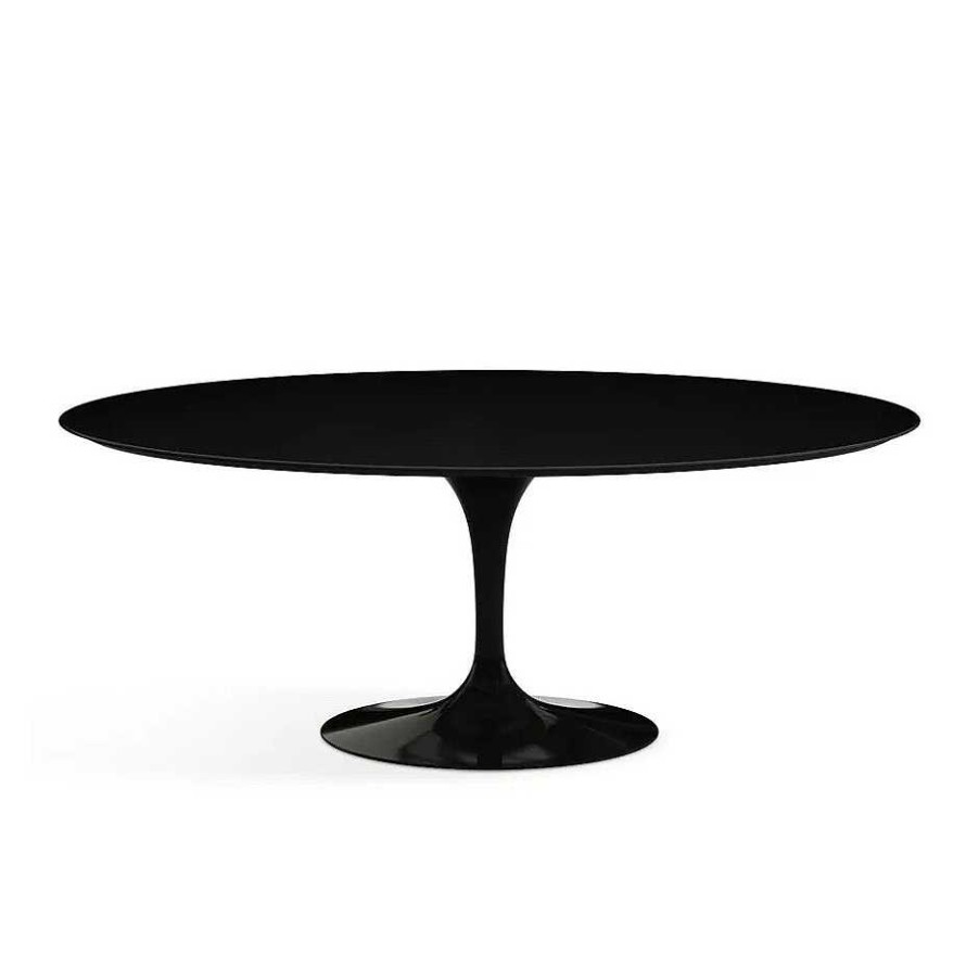 Knoll Dining Tables | Saarinen Tulip Table | Dining Table Oval | Black Laminate