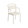 Muuto Outdoor Chairs | Linear Steel Armchair | Outdoor Armchair | Off White