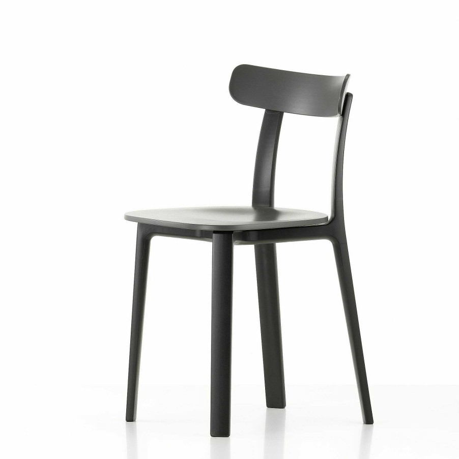 Vitra Chairs | Apc - All Plastic Chair | Graphite Grey, Two Tone