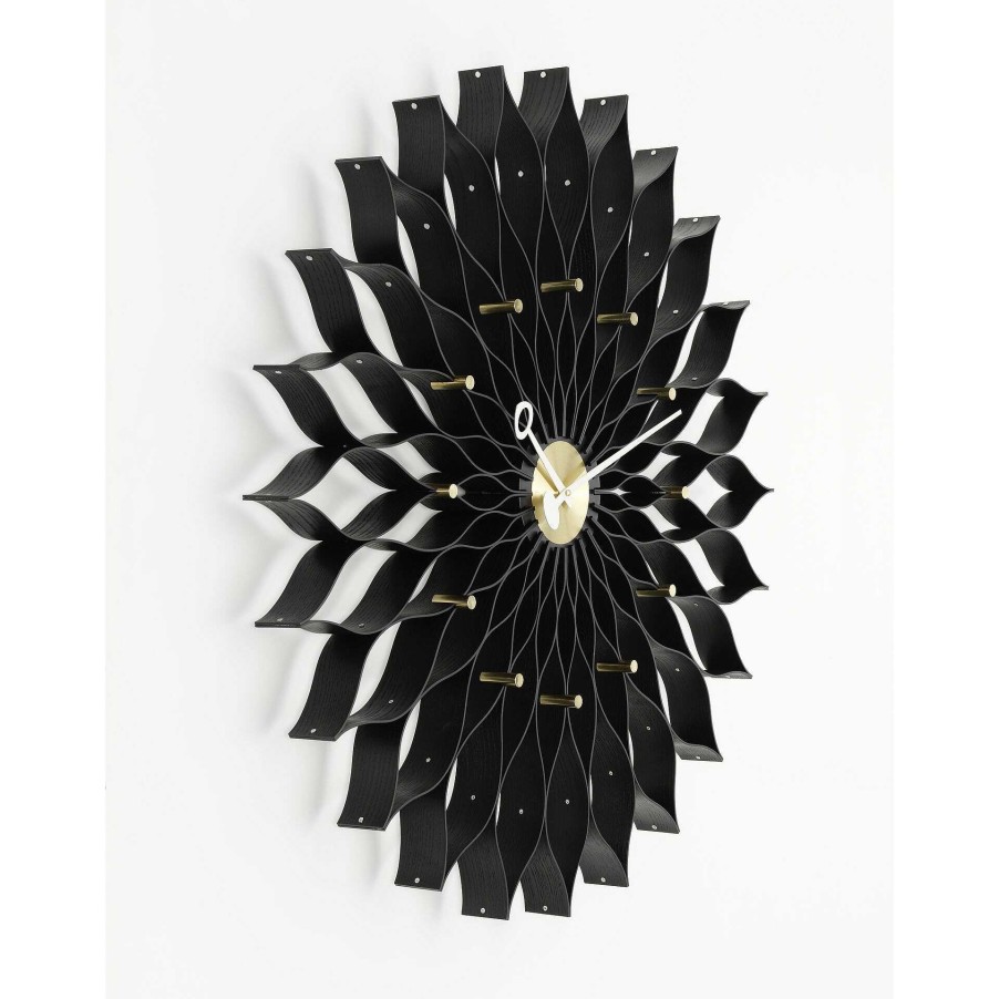 Vitra Clocks | Sunflower Clock | Ash / Brass