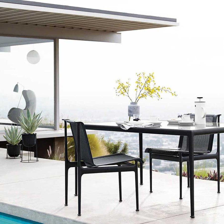 Knoll Outdoor Tables | 1966 Dining Table | Outdoor Table | Black