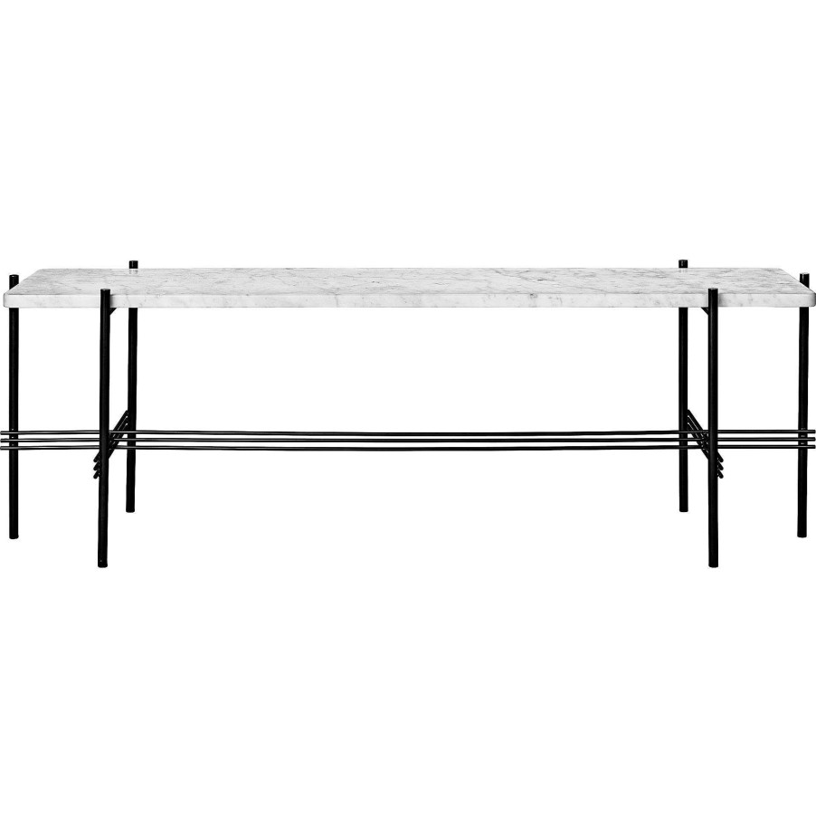 GUBI Dining Tables | Ts Console | Console | White Carrara Marble