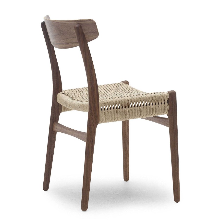 Carl Hansen & Søn Chairs | Ch23 | Chair | Oiled Walnut - Natural Paper Cord