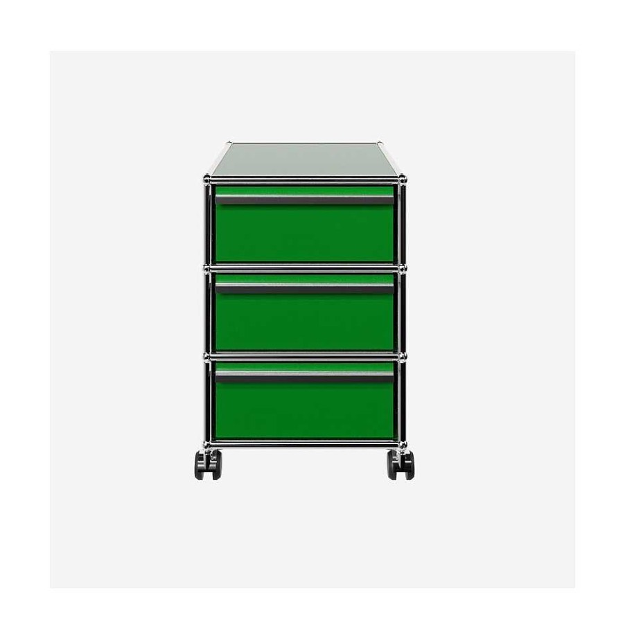 USM Decoration | Haller 28 | Storage Cabinet With Wheels 41X52 | Green