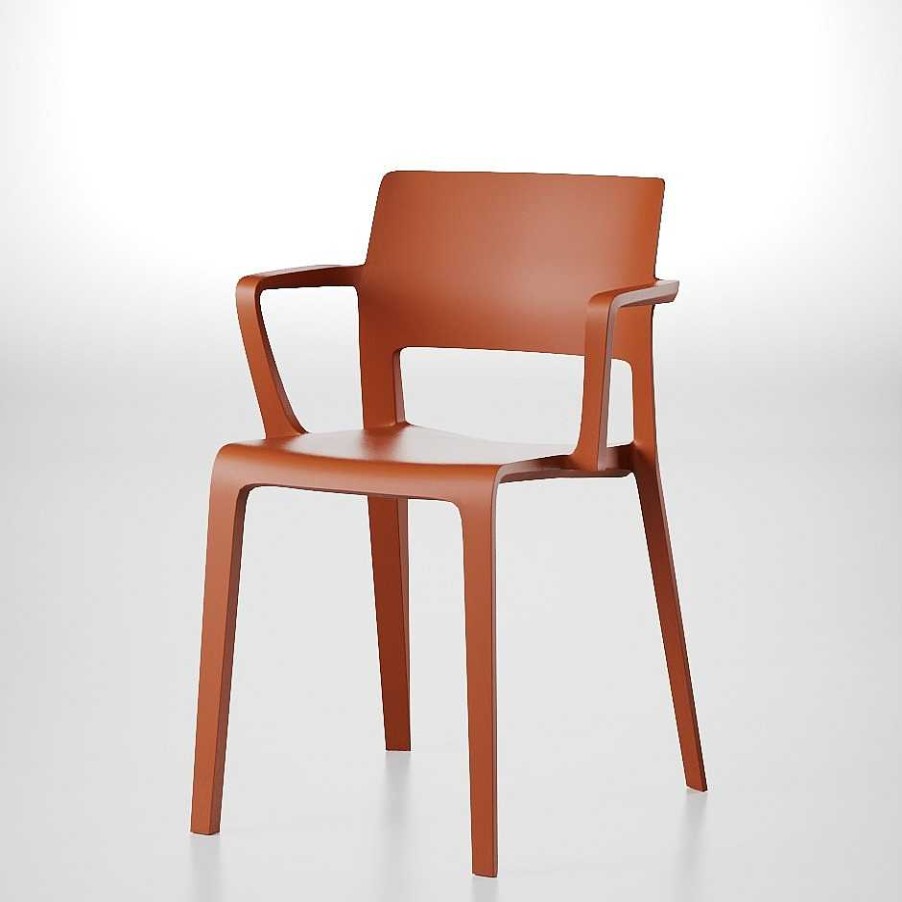 Arper Chairs | Juno 02 Armchair | Armchair | Rust