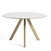 HAY Dining Tables | Cph 20 Round Table | Solid Oak/White Laminate