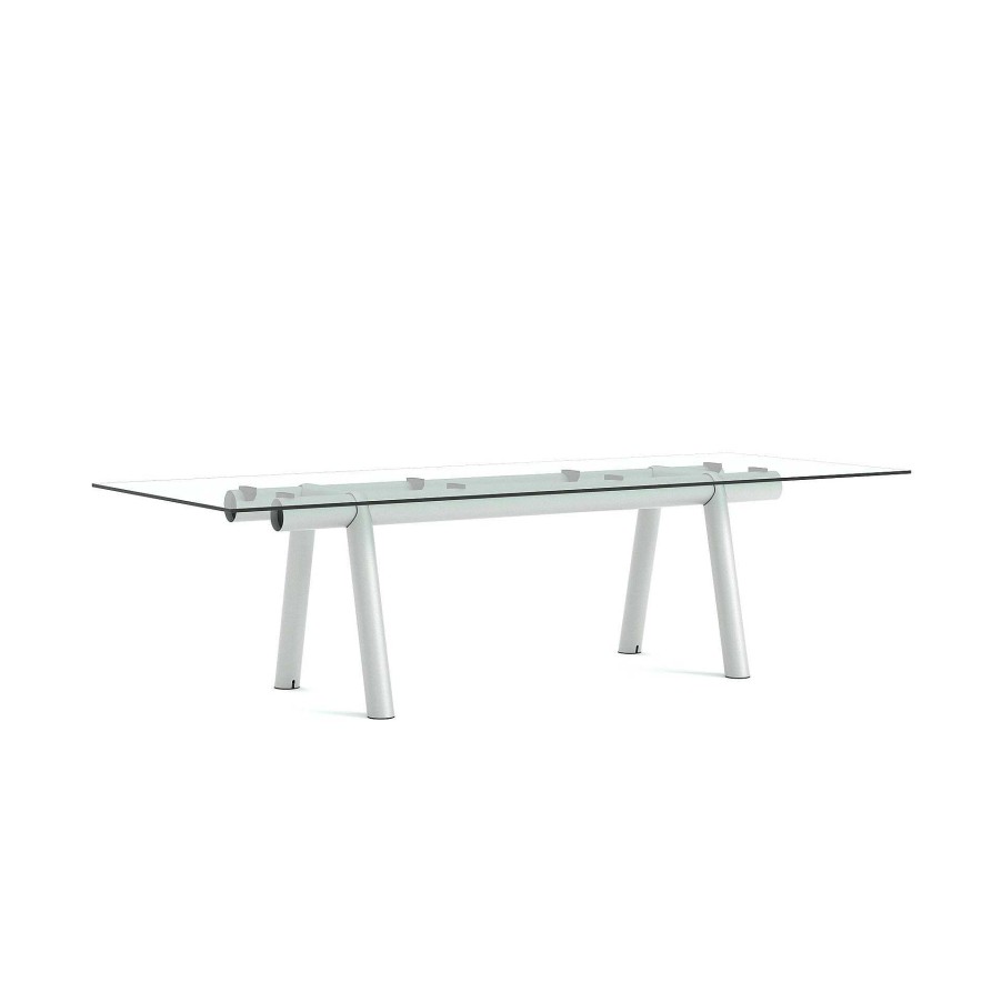 HAY Dining Tables | Boa | Table | Glass/Grey - L 280