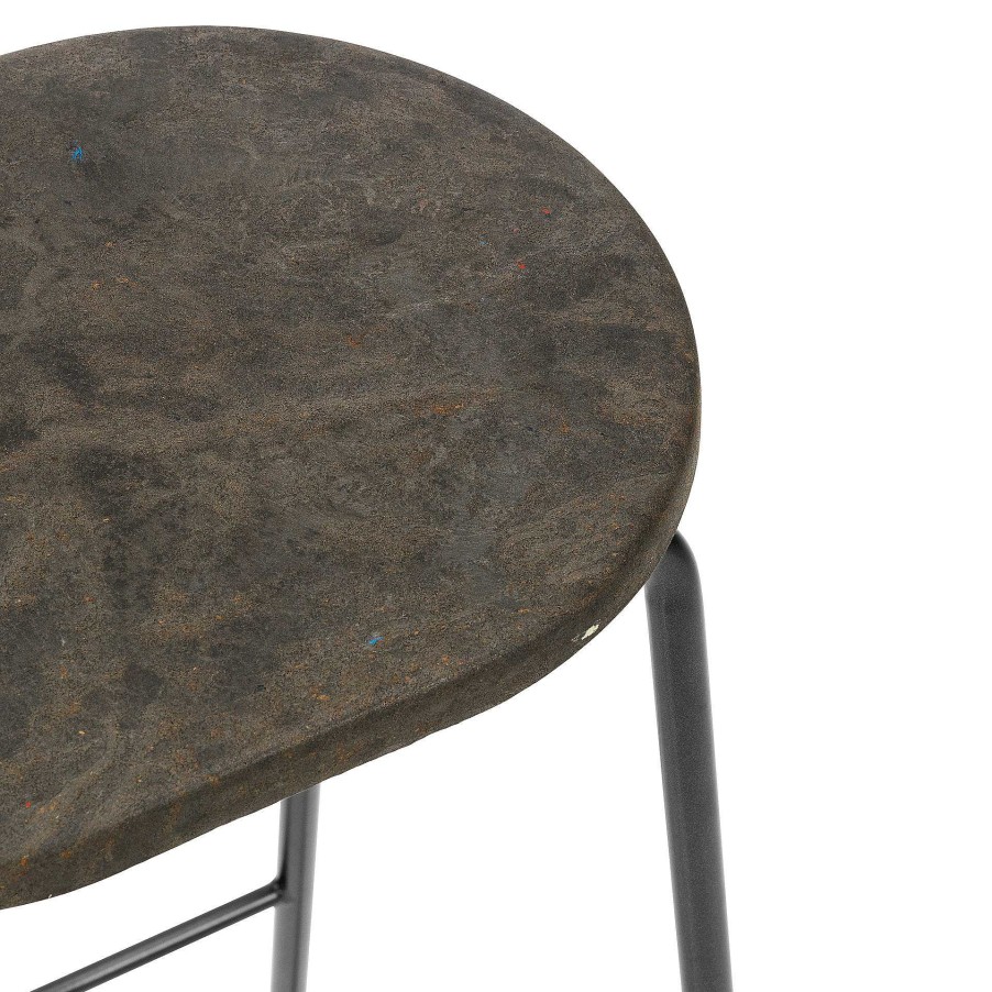 Mater Stools | Earth Stool Coffee Waste Dark | High Stool