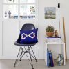 Vitra Chairs | Eames Fiberglass Side Chair Dsr | Eames Navy Blue - Black