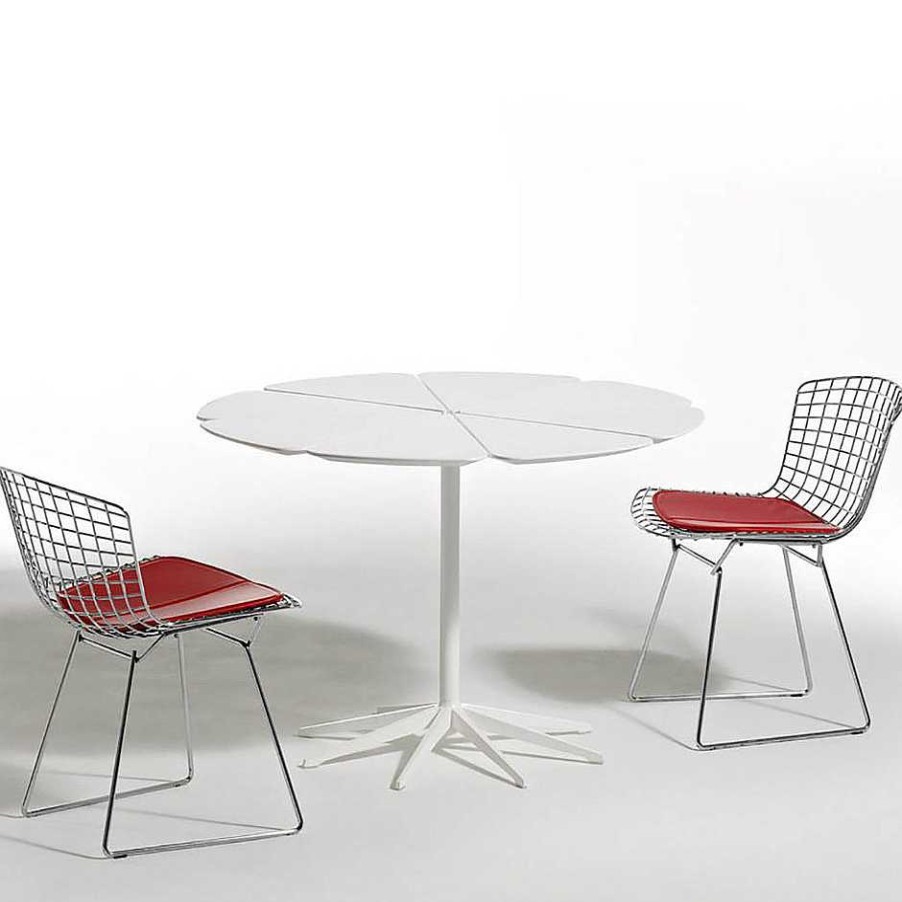 Knoll Outdoor Tables | Petal Dining Table | Outdoor Table | White