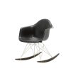 Vitra Chairs | Eames Plastic Armchair Rar | Rocking Chair | Black - White - Dark Maple