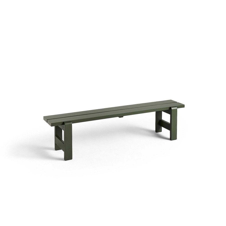 HAY Outdoor Chairs | Weekday Bench | Bench | Olive Green