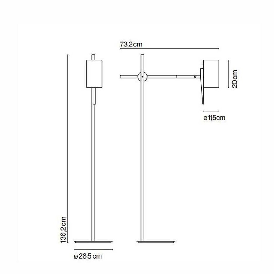 Marset Pendant Lights | Scantling P73 | Floor Lamp - White | Ex-Display