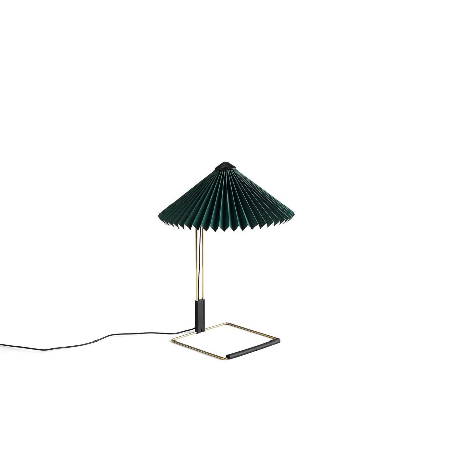 HAY Pendant Lights | Matin Table Lamp S - Green Cotton Shade