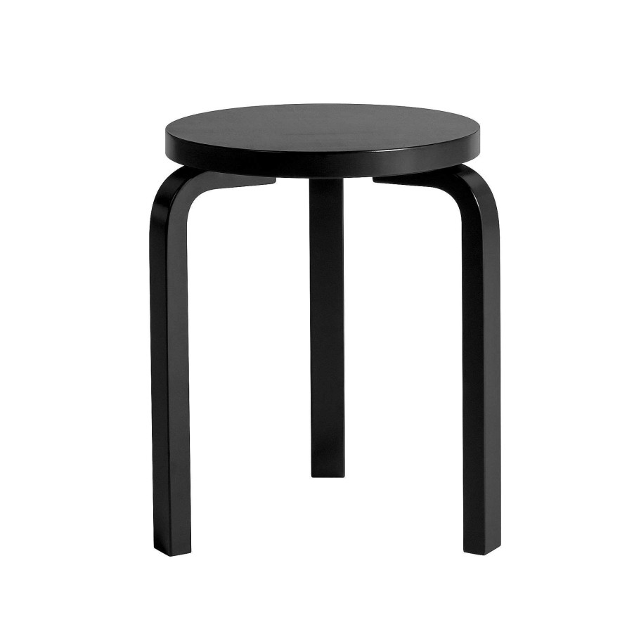 Artek Stools | Stool 60 | Black Birch