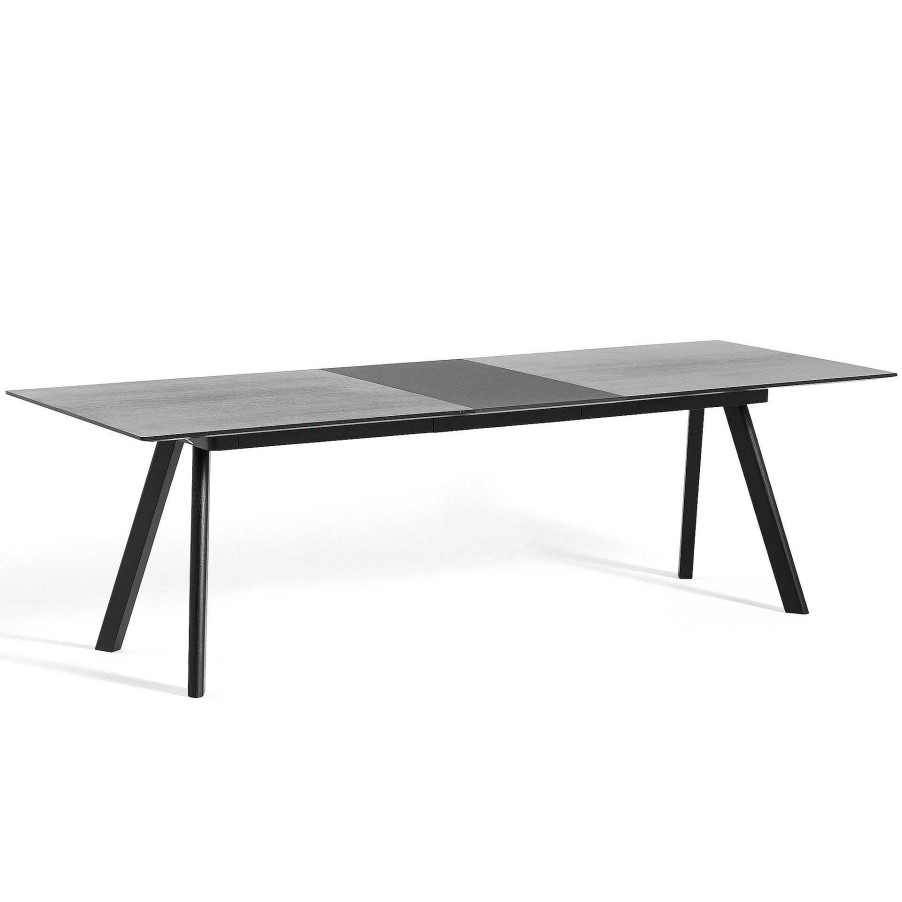 HAY Extending Tables | Cph 30 Table Extendable | Black Lacquered Oak | L 200/400