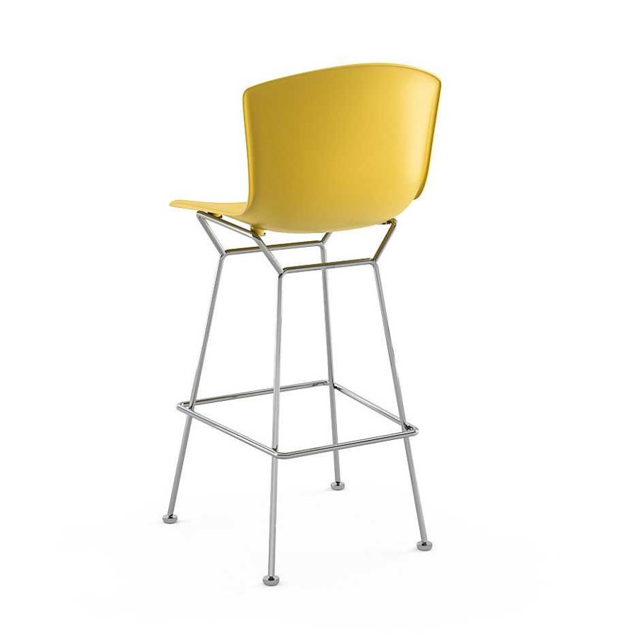 Knoll Stools | Bertoia Plastic Bar Stool | Chrome/Yellow