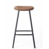 Brdr. Krüger Stools | Pauline Bar Stool H65 |Metal Legs-Fumed Oak-Cognac Leather