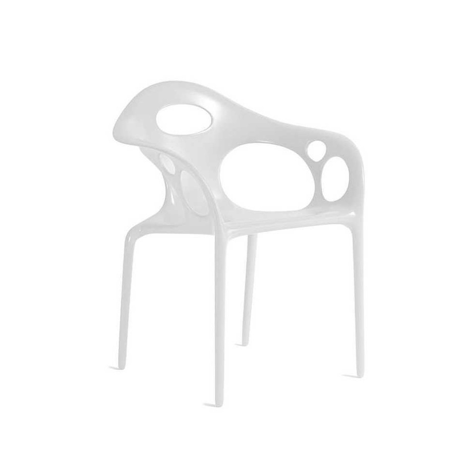 Moroso Outdoor Chairs | Supernatural Small Armchair | Outdoor | Pure White