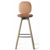 Brdr. Krüger Stools | Pauline Comfort Bar Stool H75 | Waxed Oiled Oak-Cognac Leather