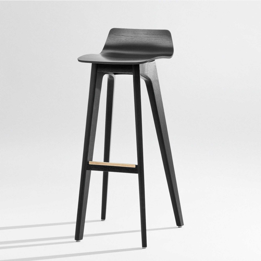 Zeitraum Stools | Morph Bar | Oak Stained Graphite Black