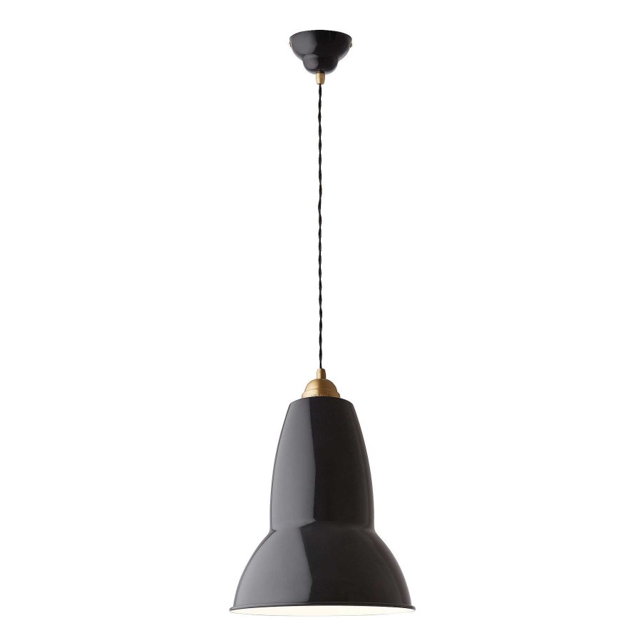 Anglepoise Pendant Lights | Original 1227 Brass Maxi Pendant | Jet Black |Ex-Display