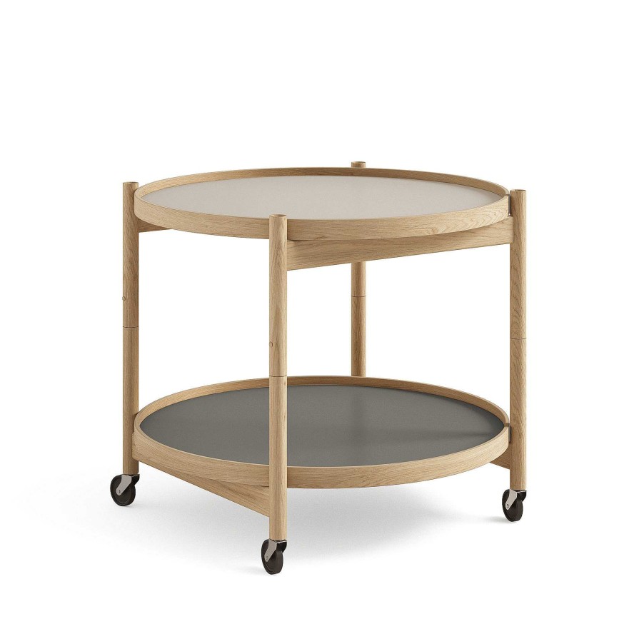 Brdr. Krüger Coffee Tables | Bolling Tray Table O 60 | Oiled Oak - Light Grey/Dark Grey