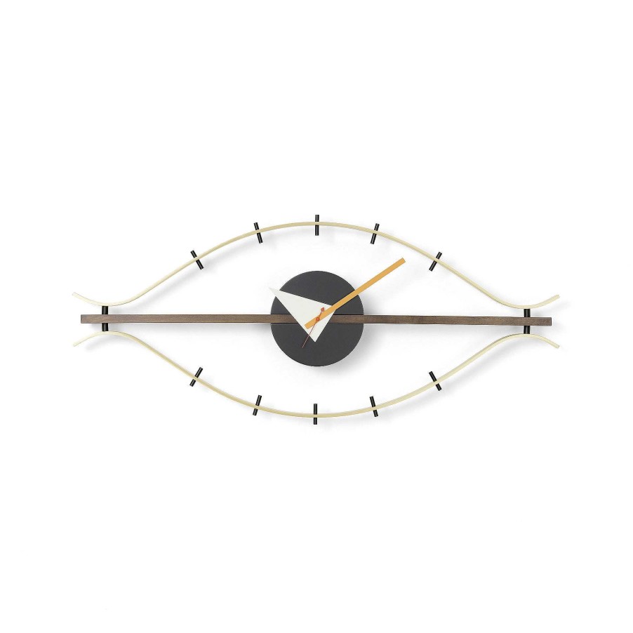 Vitra Clocks | Eye Clock | Brass/Walnut