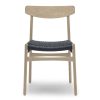 Carl Hansen & Søn Chairs | Ch23 | Chair | Soaped Oak - Black Papercord