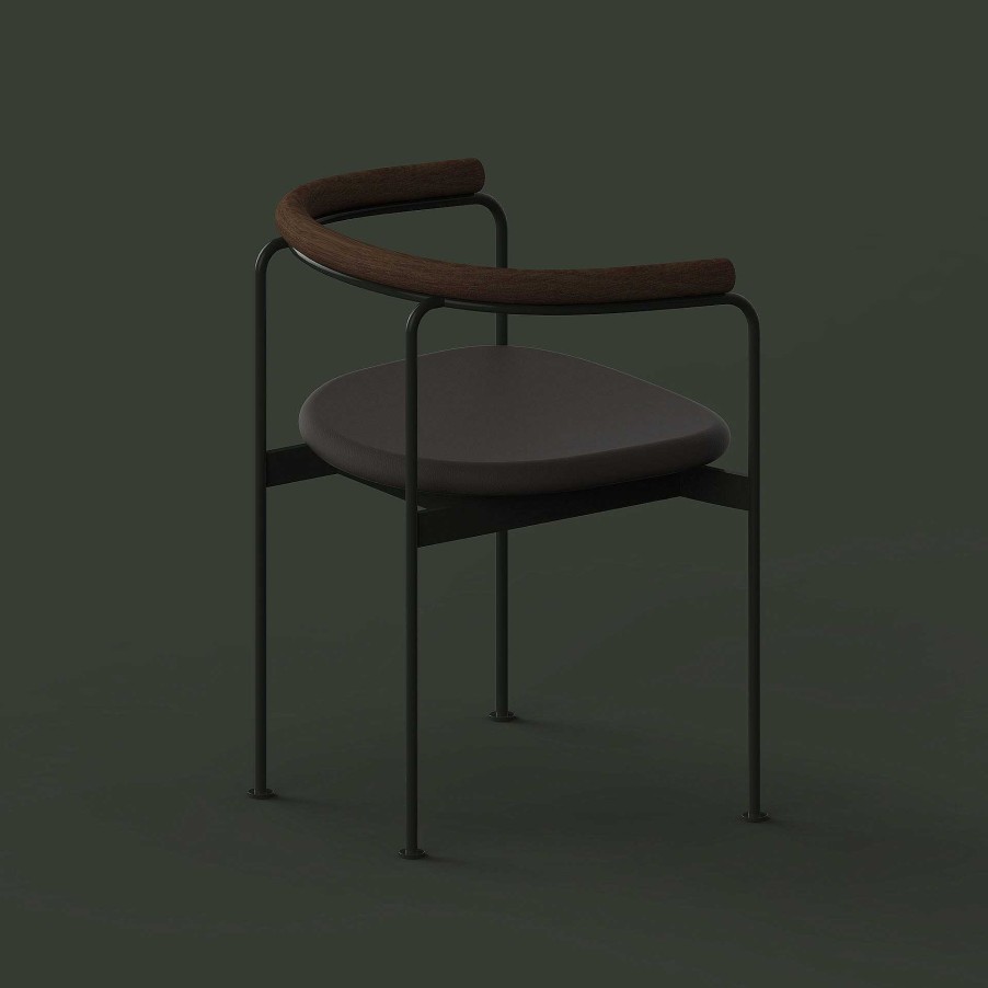 DK3 Chairs | Baia Chair | Steel - Walnut